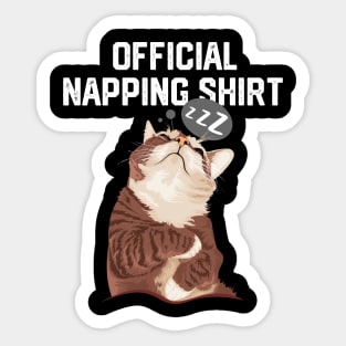 official napping shirt Sticker